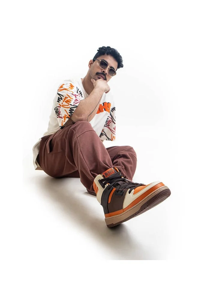 Bacca Bucci Caramel Gourmet Collection: High-Top Sneakers Inspired by Dessert Indulgence for Men | Best Price UAE